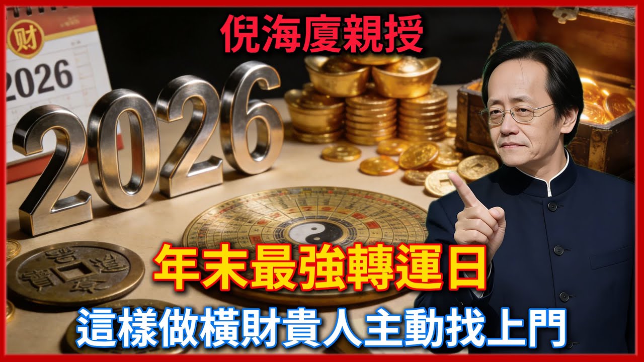 倪海廈氣運鑰匙！元旦前夕12月31日，變易原理喜悅滿堂，橫財家運齊聚，玄訣一悟終身受益，速來領會！#倪海廈 #易經 #天纪 #命理