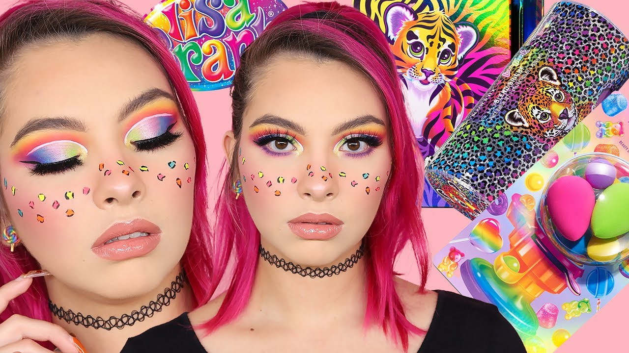 MORPHE X LISA FRANK REVIEW BRINGING BACK THE 90'S!? | LISA FRANK INSPIRED MAKEUP LOOK!