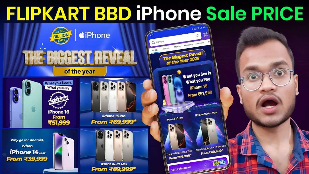 iPhone 16 Series Sale Price In Flipkart Big Billion Days Sale - Bank Offers - iPhone 16 Pro Max, 14