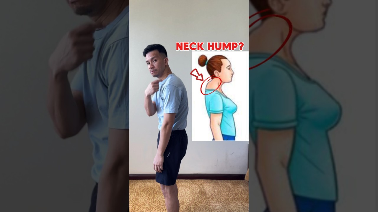 Learn how to fix NECK HUMP at home!! 🤩🤩🤩 #kyphosis #neckhump