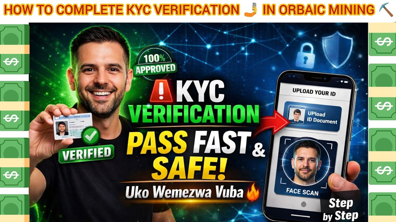 ORBAIC MINING ⛏️ HOW TO COMPLETE KYC VERIFICATION 🤳 STEP BY STEP 🪜 UNTIL FINISHED ✅