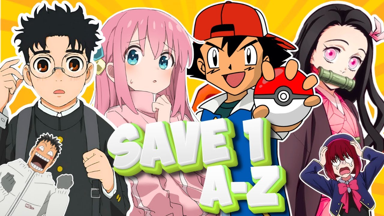 Аниме-викторина: сохраните по 1 аниме на каждую букву алфавита! (Безумный челлендж от A до Z) 🔥