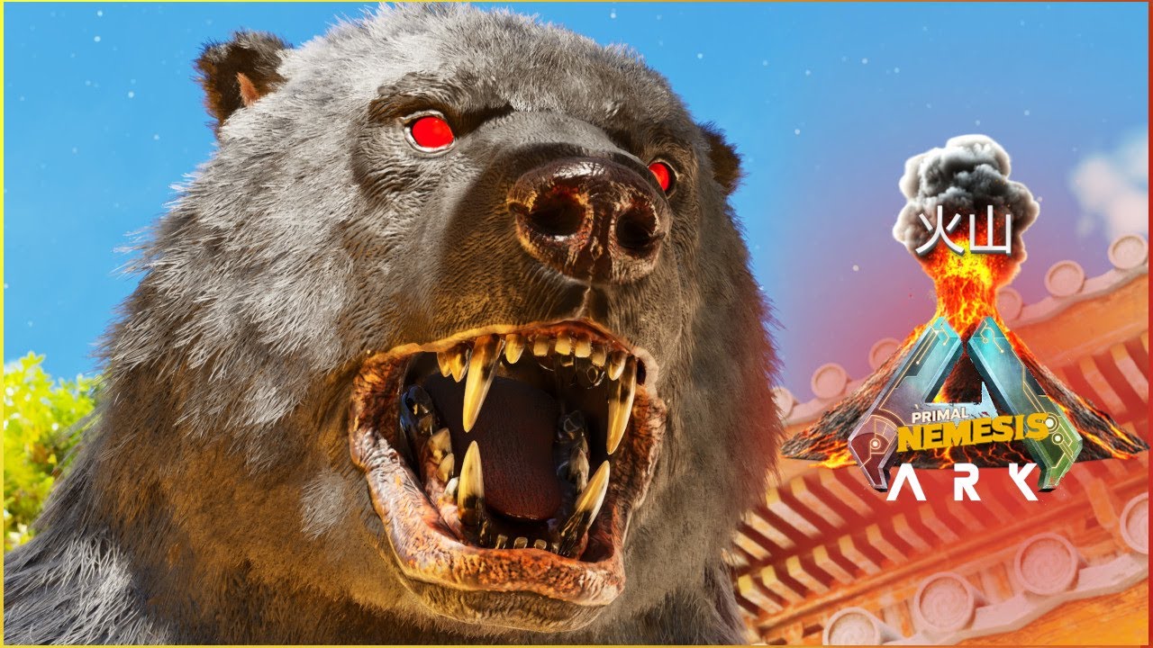 Taming an Apex Dire Bear Instead of a Thyla! | ARK Volcano Nemesis [Ep 12]