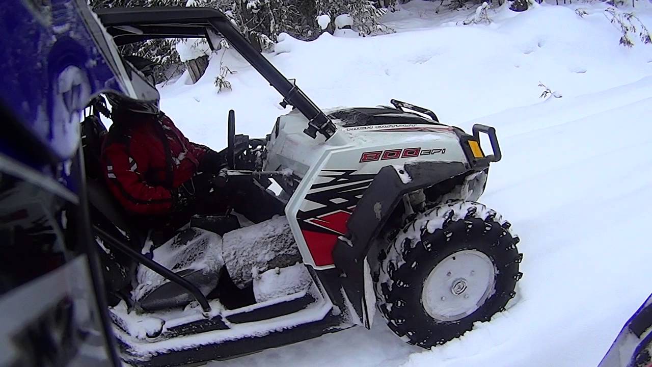 RZR in deep snow