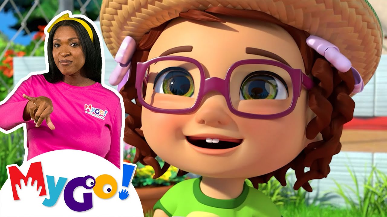Gardening Song 🌿 | CoComelon Nursery Rhymes | Kids Songs | MyGo! Sign Language For Kids