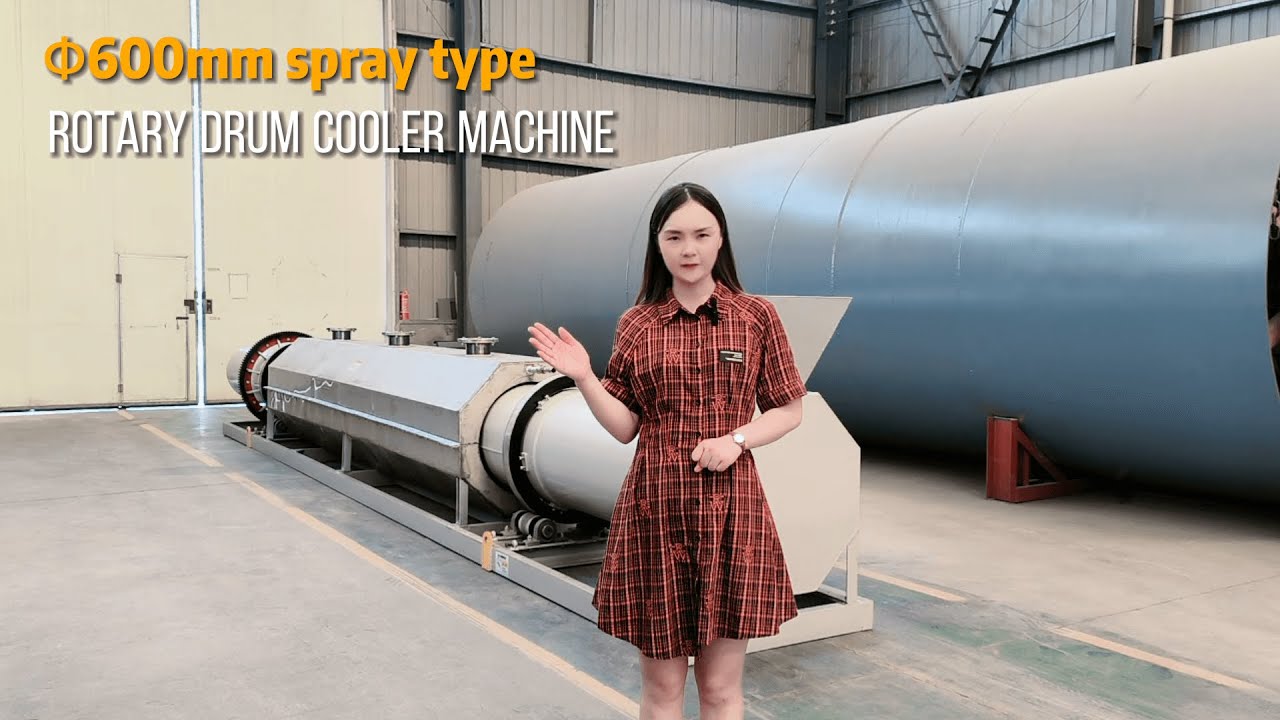 Spray Type Rotary Drum Cooler Machine for Cooling