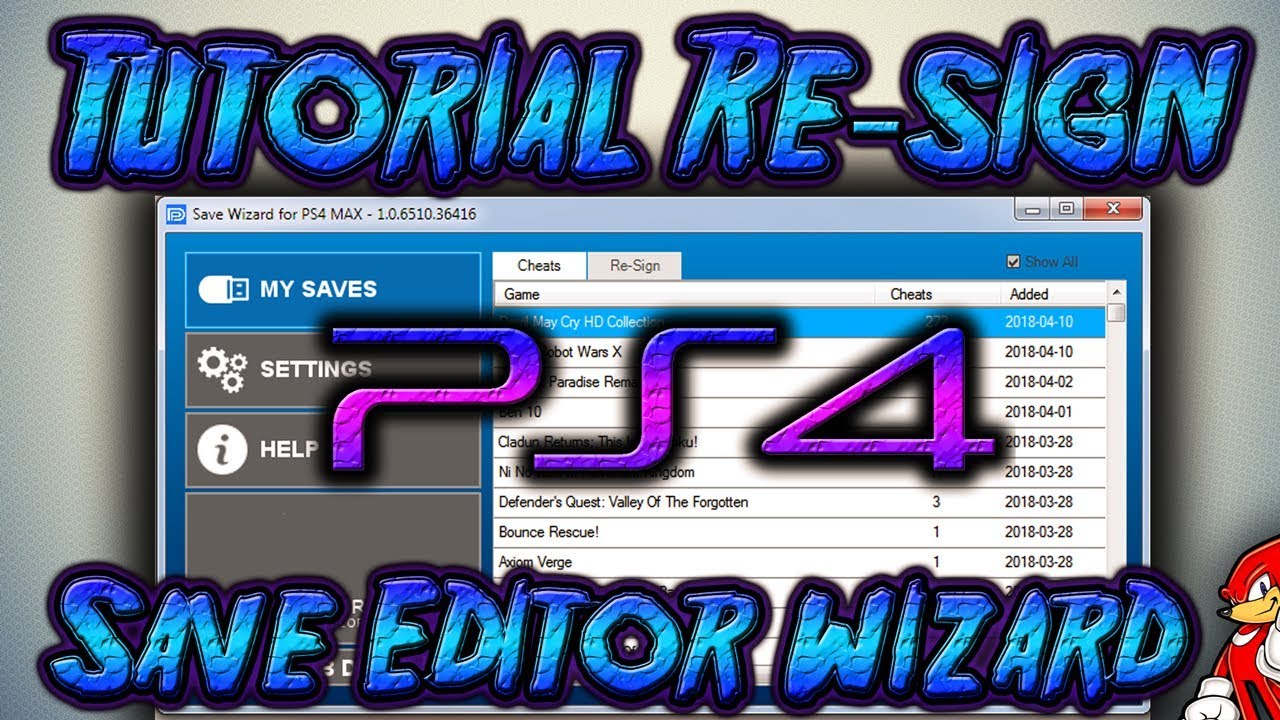 TUTORIAL SaveWizard Como Reasignar nuestra Partida Guardada para PS4