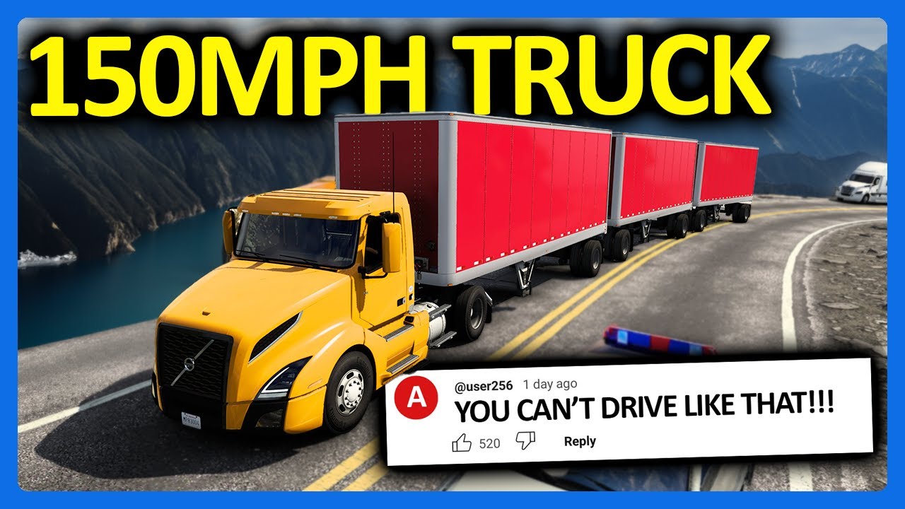 Они разозлились на меня за то, что я ехал со скоростью 150 миль в час в American Truck Simulator...