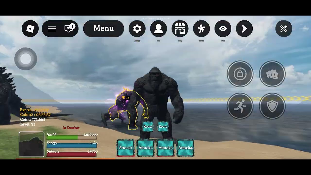Kaiju multiverse gameplay 2 (kill streak )