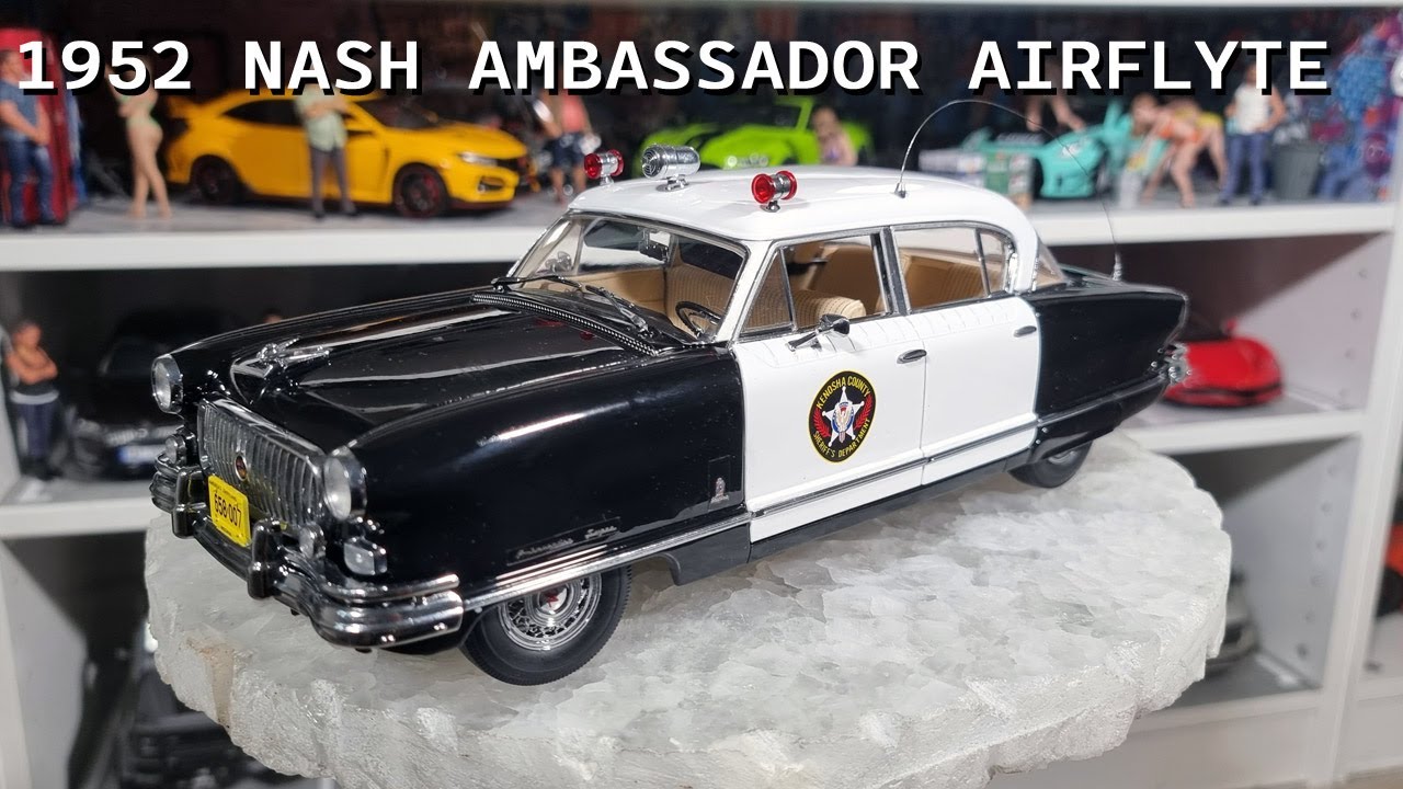 1:18 Sun Star 1952 Nash Ambassador Airflyte Police Car unboxing and review