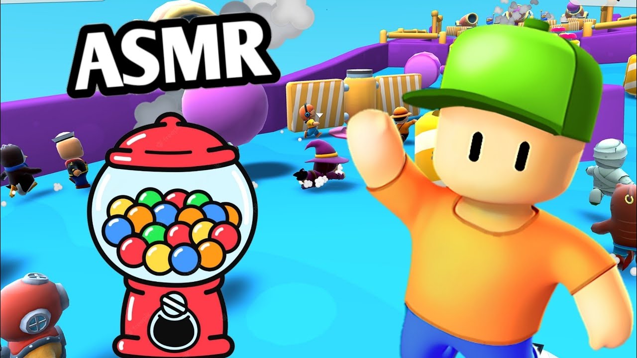 ASMR STUMBLE GUYS 👀 COMIENDO CHICLE 🧠