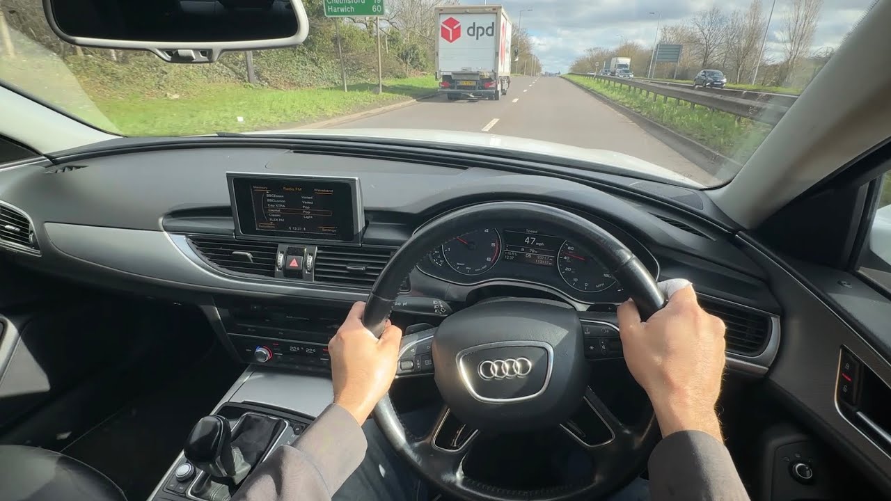 2015 Audi A6 C7 Facelift 2.0 TDI POV Test Drive Review NO TALKING ASMR