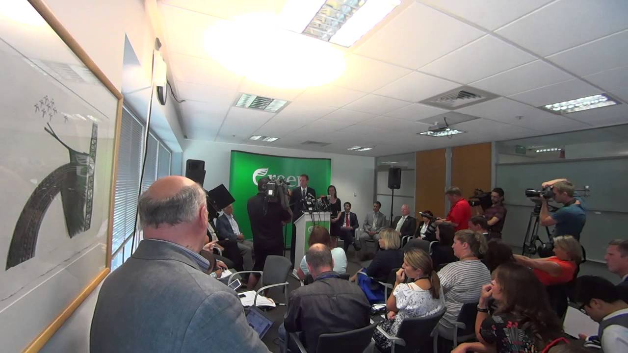 Russel Norman Resignation As Co-Leader Green Party - Full Press Conference