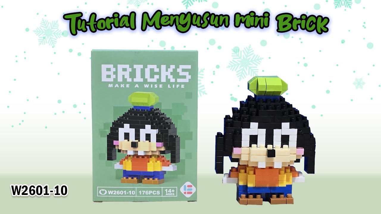 HOW I BUILD MINI LEGO BRICKS NANO BLOCKS MAKE A WISE LIFE W2601-10 GOOFY
