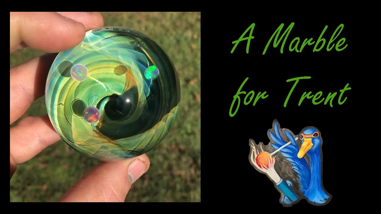 A Vortex Marble with opals demonstration