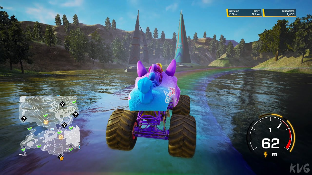 Monster Jam Steel Titans 2 - Sparkle Smash - Open World Free Roam Gameplay (PC UHD) [4K60FPS]