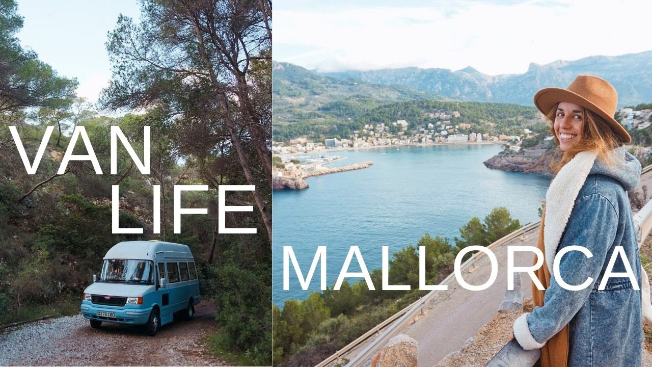 Explorando MALLORCA en Invierno + LUKE hablando español! 🚐👫🗺️