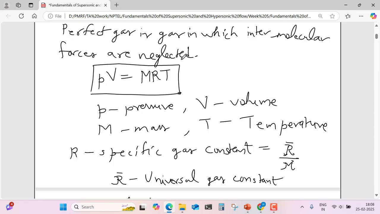 Week 5: Review and Discussion - Fundamentals of Supersonic and Hypersonic Flow