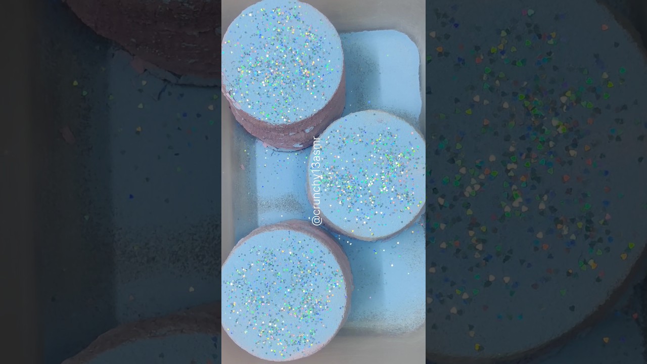 Gymchalk round slabs #powderplay  #crunchy13asmr #gymchalkasmr #oddlysatisfying  #asmrcommunity