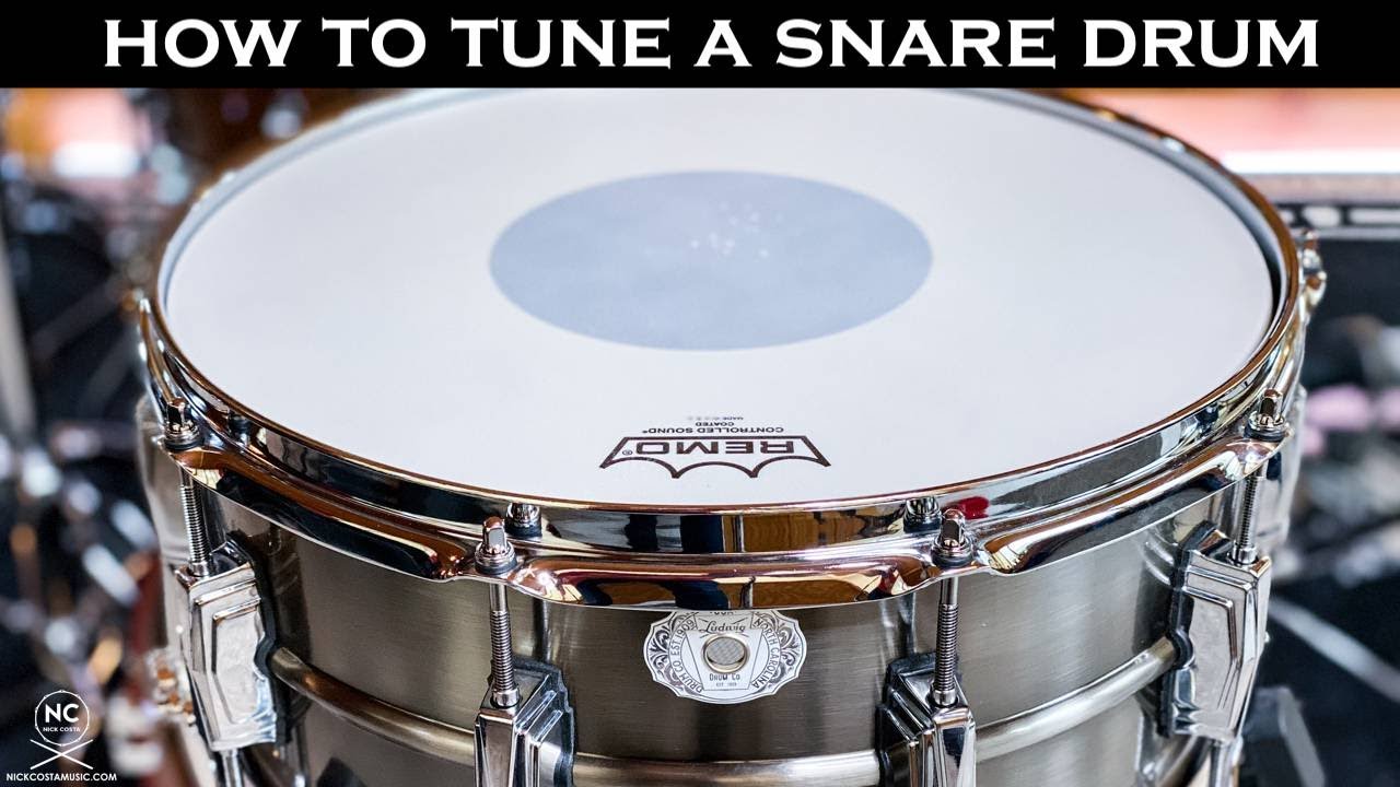 How to tune a snare drum.