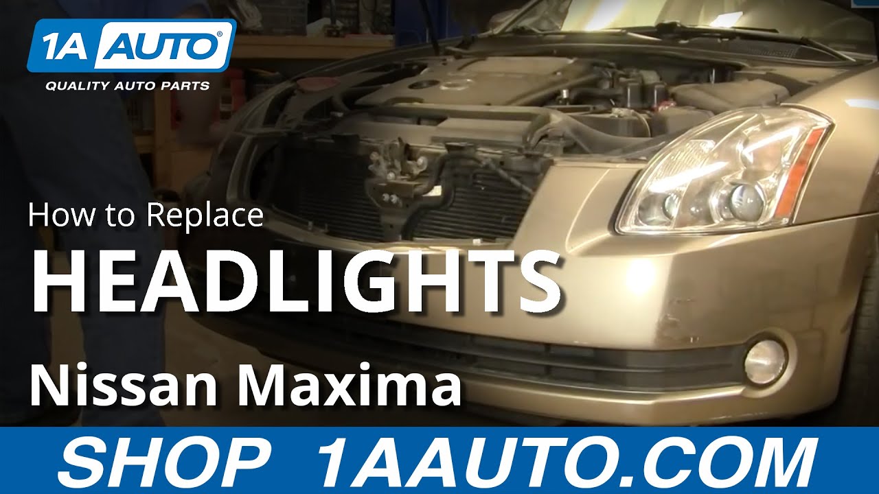 Как заменить фары Nissan Maxima 04-06