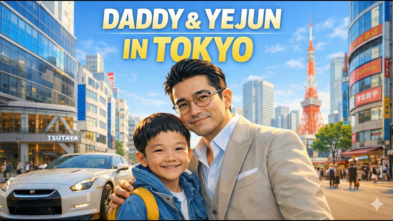 DADDY & YEJUN IN TOKYO 🇯🇵 | Our First Dream Drive in Japan