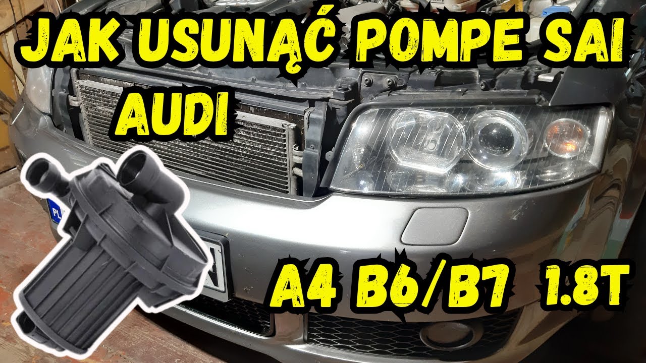 Audi A4 B6 1.8T – jak usunąć pompę SAI i zaślepić układ krok po kroku