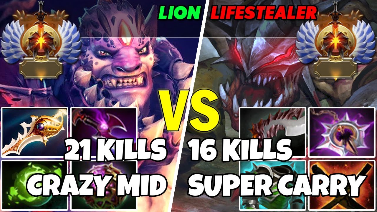 LION (Mid) vs LIFESTEALER (Carry) - Epic Battle Of Immortal Rank Dota 2 Players - Z Dota 2