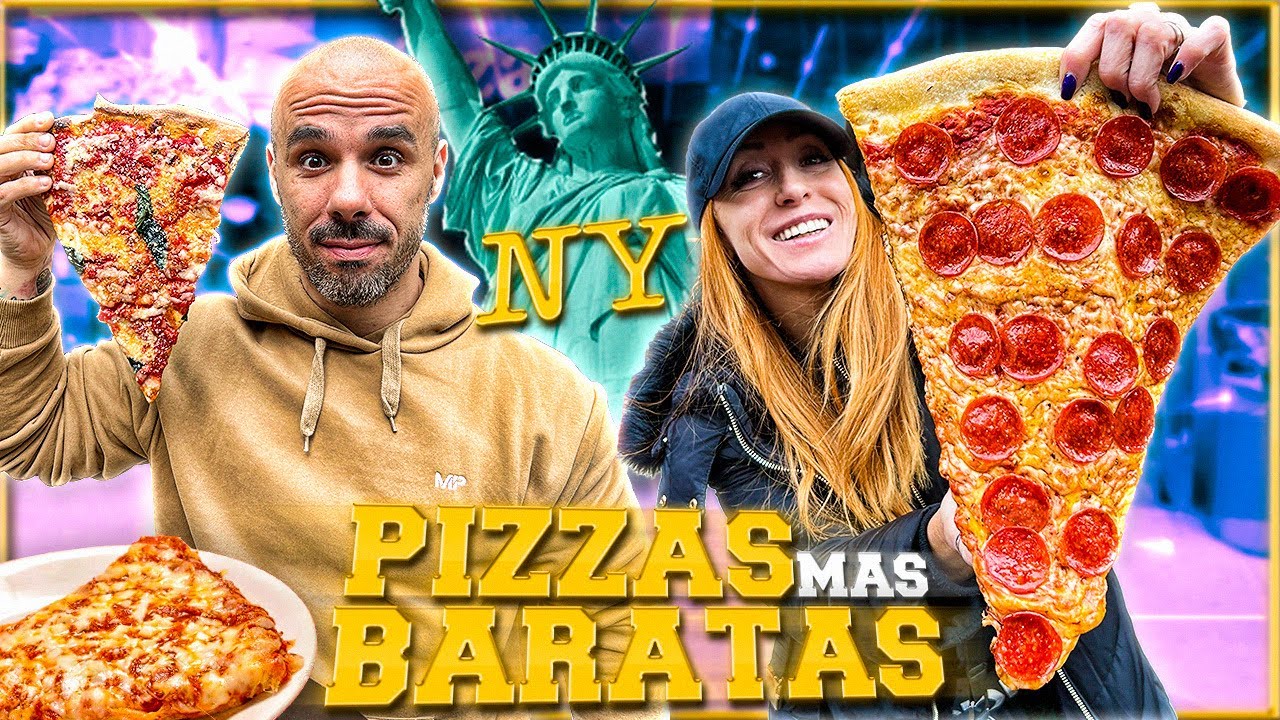 PROBANDO las PIZZAS MAS BARATAS y BUENAS DE NUEVA YORK 🗽