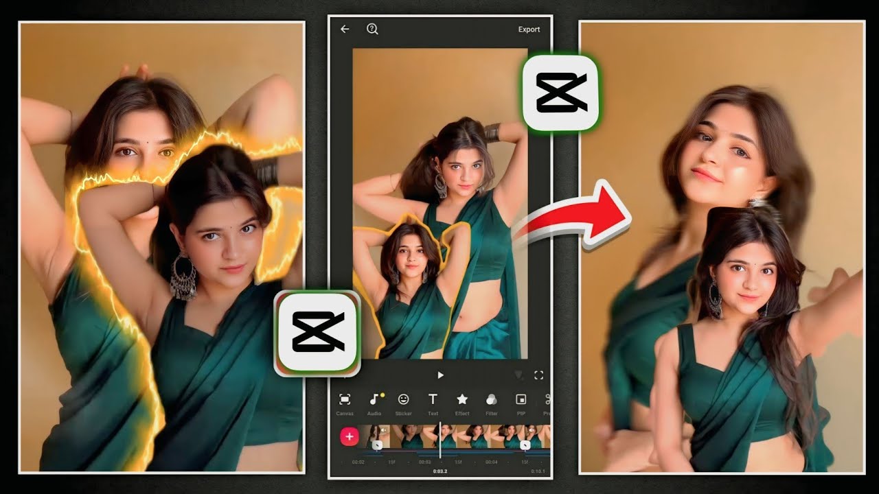Capcut App Video Editing Tutorial | Cutout Transition Video Editing In Capcut App |Cutout Reels Edit