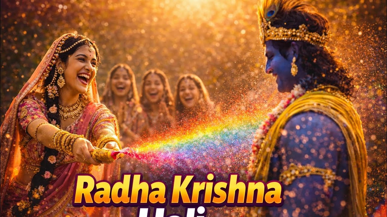 Vrindavan Holi 2026 ❤️ Radha Krishna Divine Holi Celebration | Gulal Ude Re Brij Mein