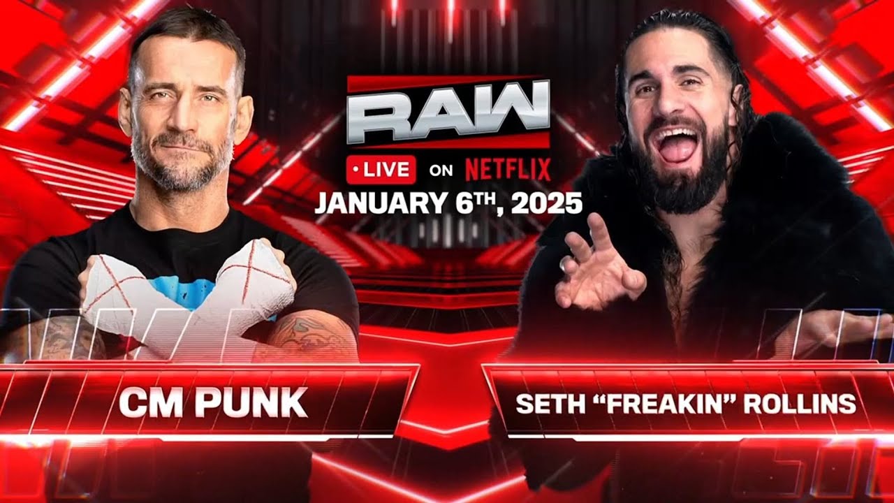 CM Punk Vs Seth Rollins | RAW (Netflix Debut) - WWE 2K26