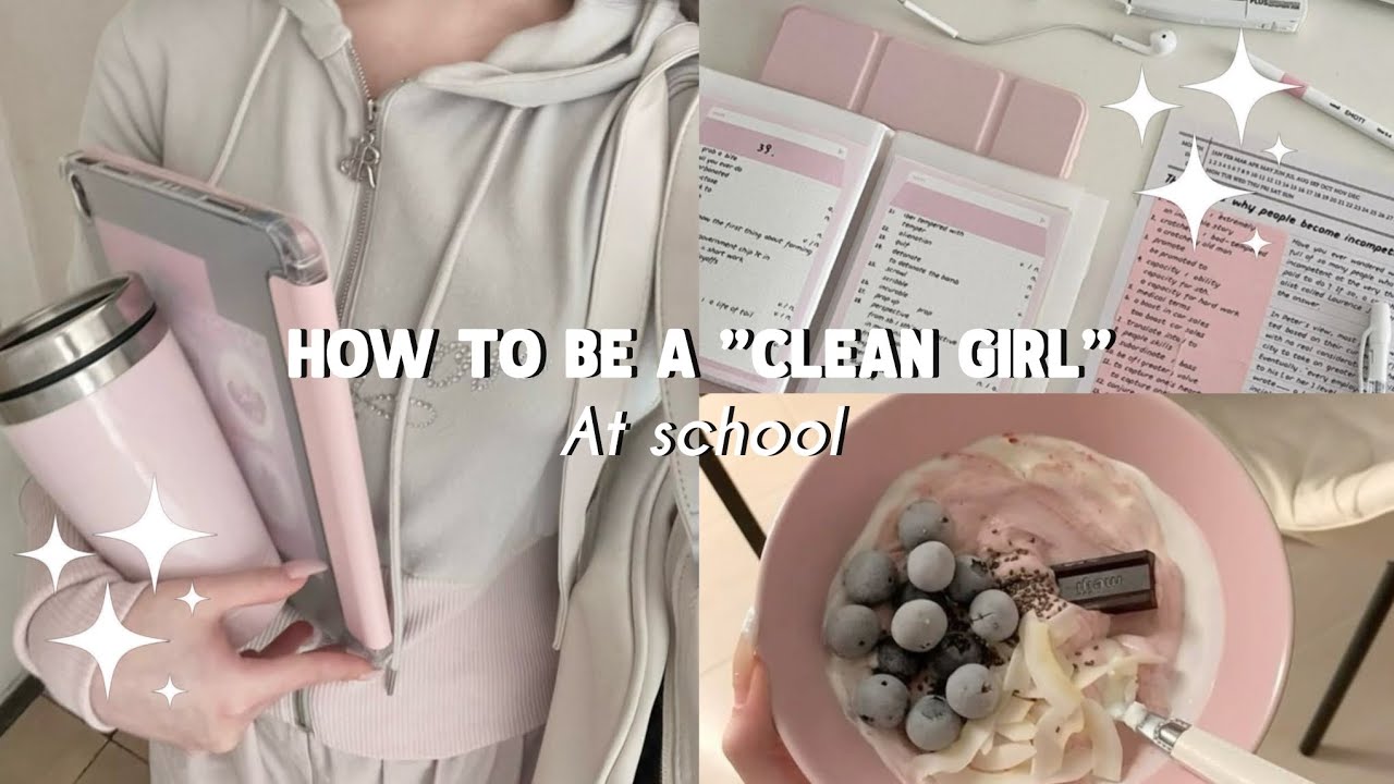 How to be a CLEAN GIRL at school🎀✨️🌷| hygiene tips | aesthetic videos | Aurora._.xthetics