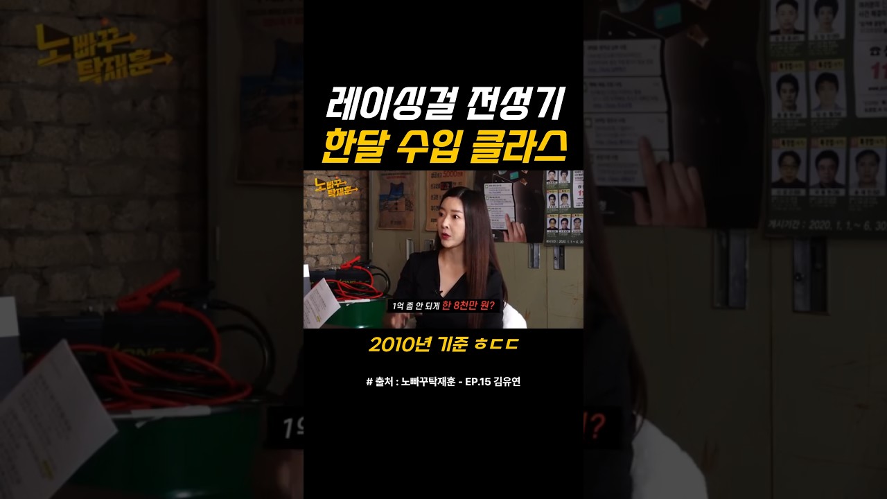 김유연 레이싱걸 전성기 한달 수입 클라스