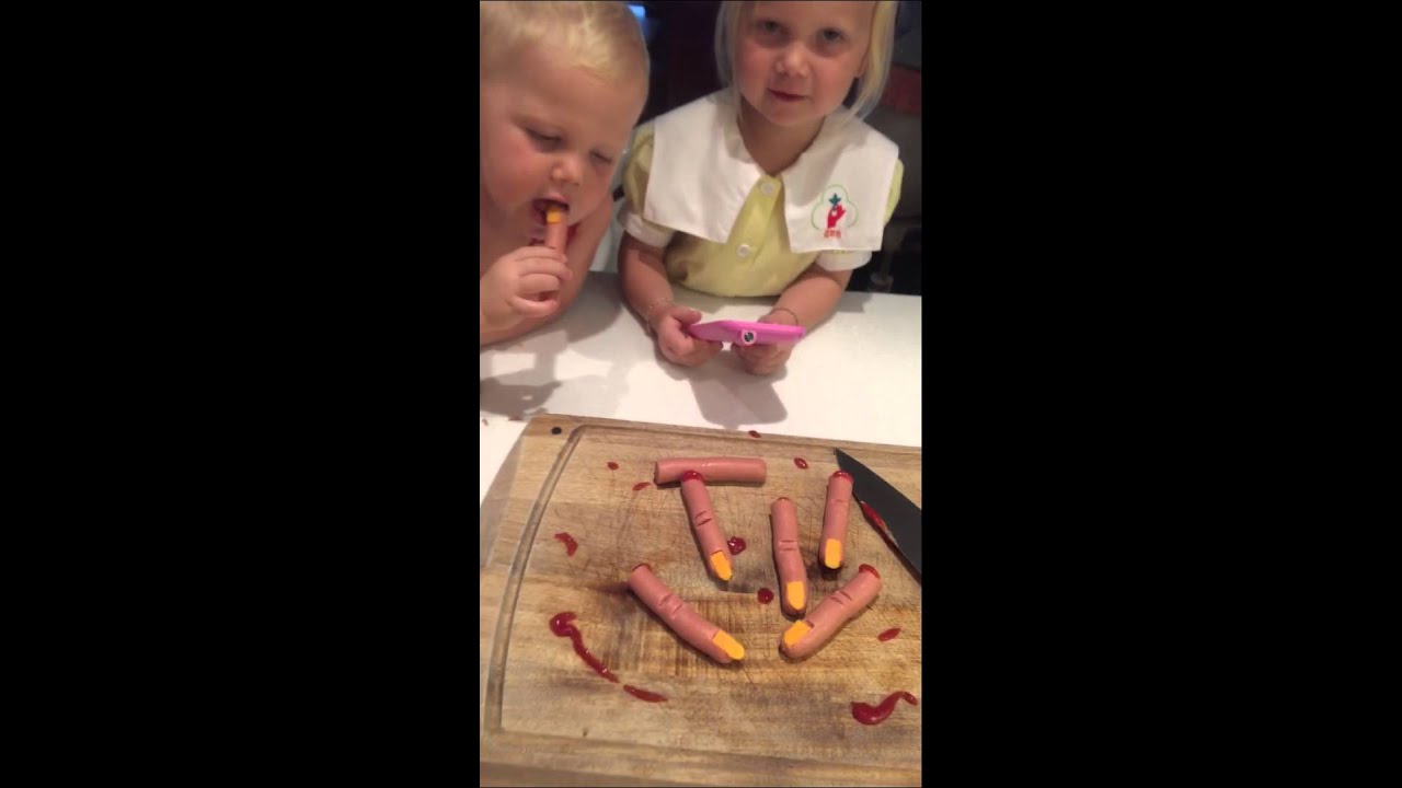 Scary Halloween sausage fingers
