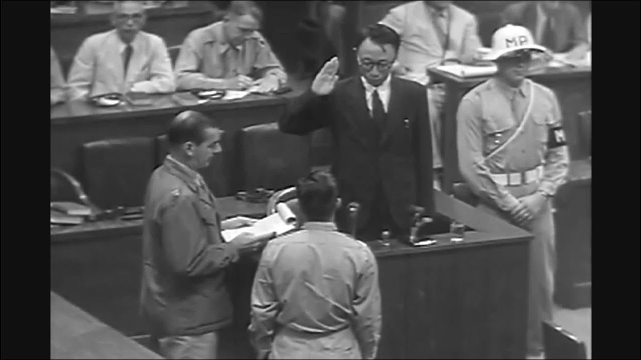 末代皇帝溥儀出席東京審判 1946年 The Last Emperor Puyi Attends Tokyo Trial 1946