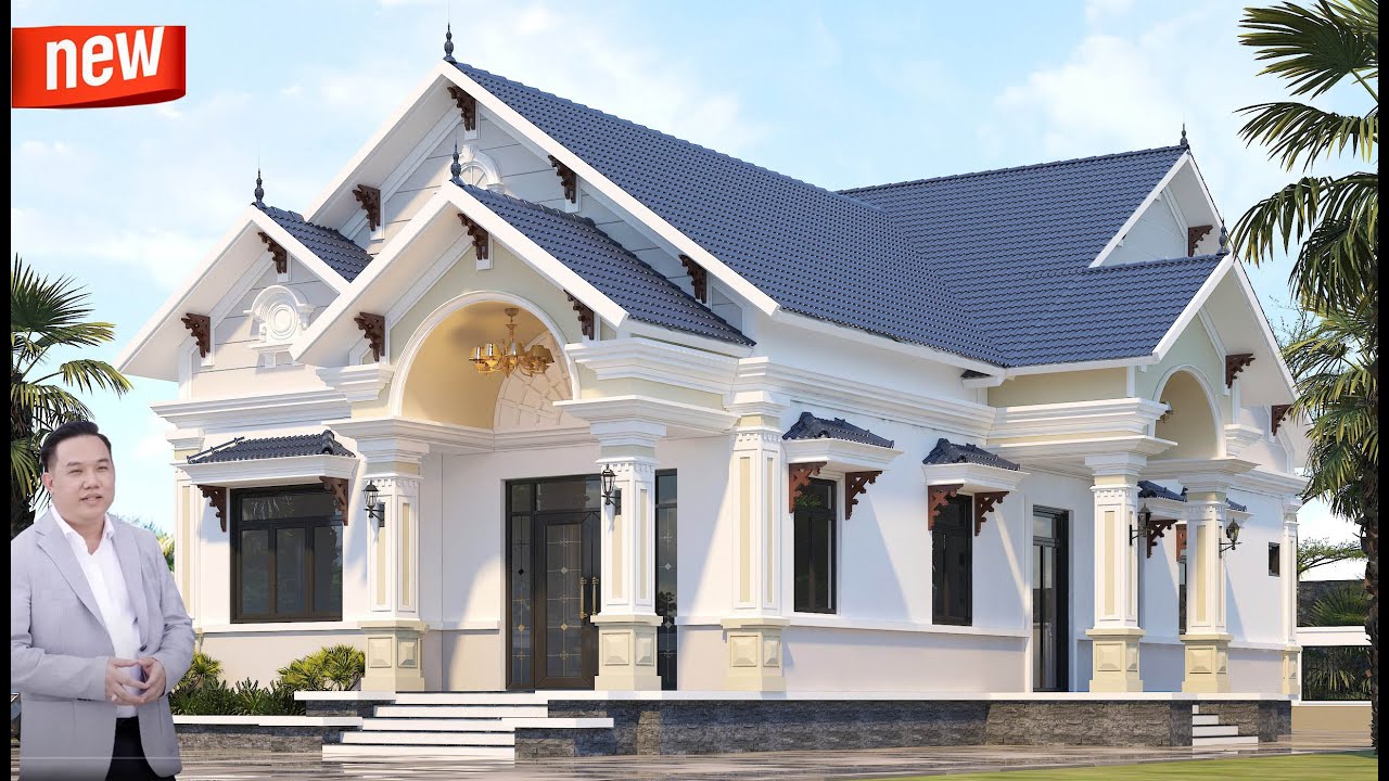 QUÁ KHỦNG mẫu nhà vườn MÁI THÁI siêu đẹp của MAXHOME - 13207V