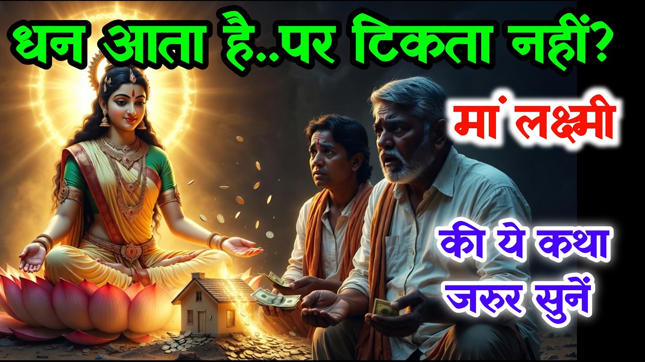 धन आता है लेकिन टिकता क्यों नहीं? माँ लक्ष्मी की यह कथा आपकी सोच बदल देगी @BhagwanBlessings 