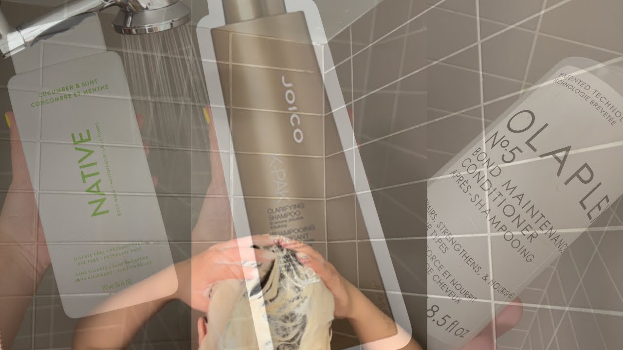 𝐂𝐥𝐚𝐫𝐢𝐟𝐲𝐢𝐧𝐠 𝐬𝐡𝐚𝐦𝐩𝐨𝐨 𝐫𝐨𝐮𝐭𝐢𝐧𝐞 | remove build up | in shower hair care routine