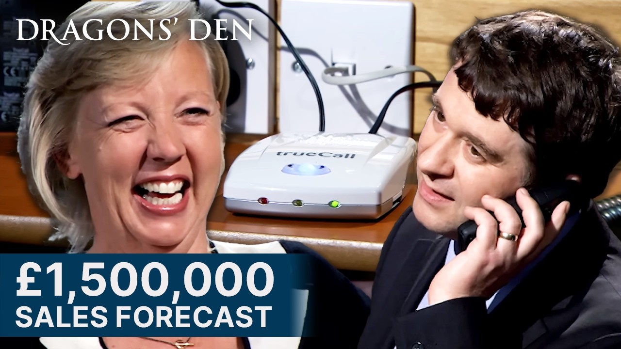 Dragons Battle Over Truecall's Nuisance Phone Call Blocker | Dragons' Den