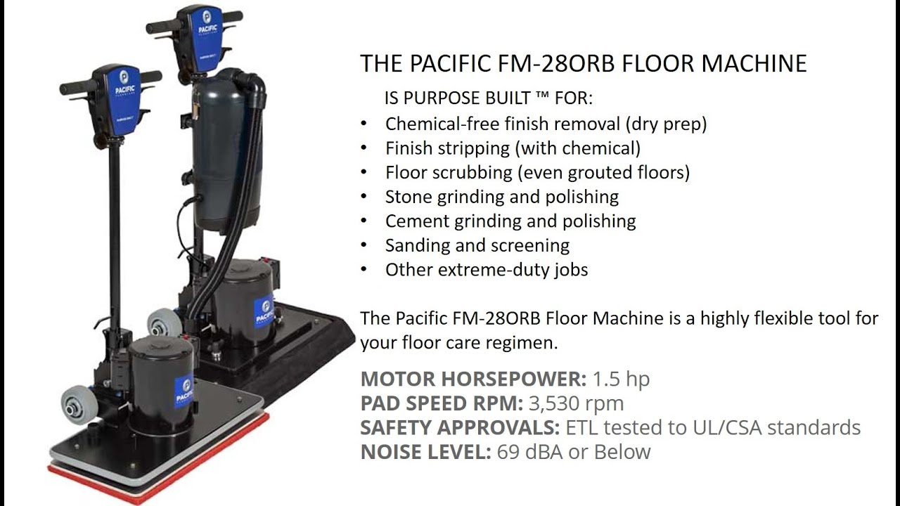 FM28ORB Hand Held Orbital Floor Machine