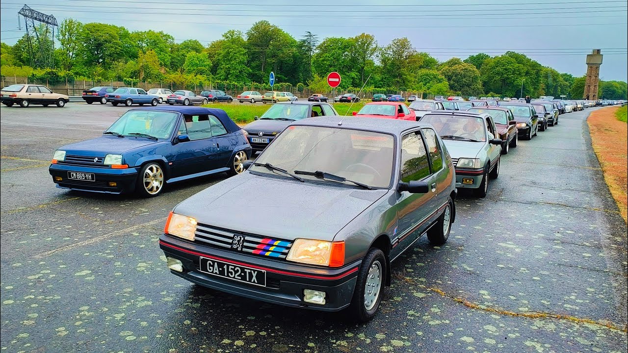 Parade Youngtimers Festival 2024 à bord d'une Peugeot 205 GTX