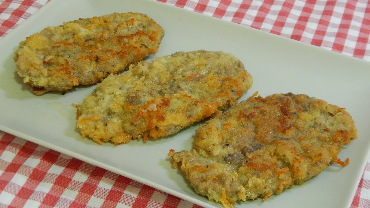 Receta fácil de escalopes a la Milanesa con parmesano