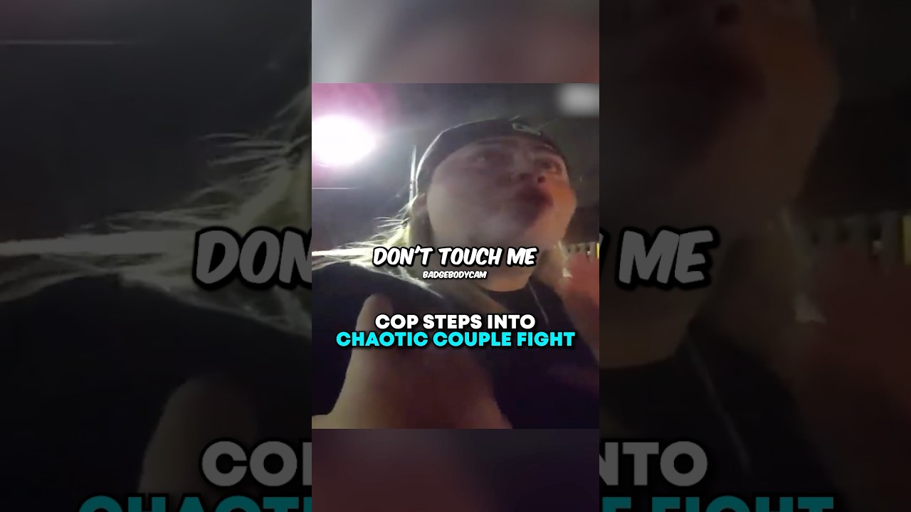 Cop steps into CHAOTIC couple fight 😬