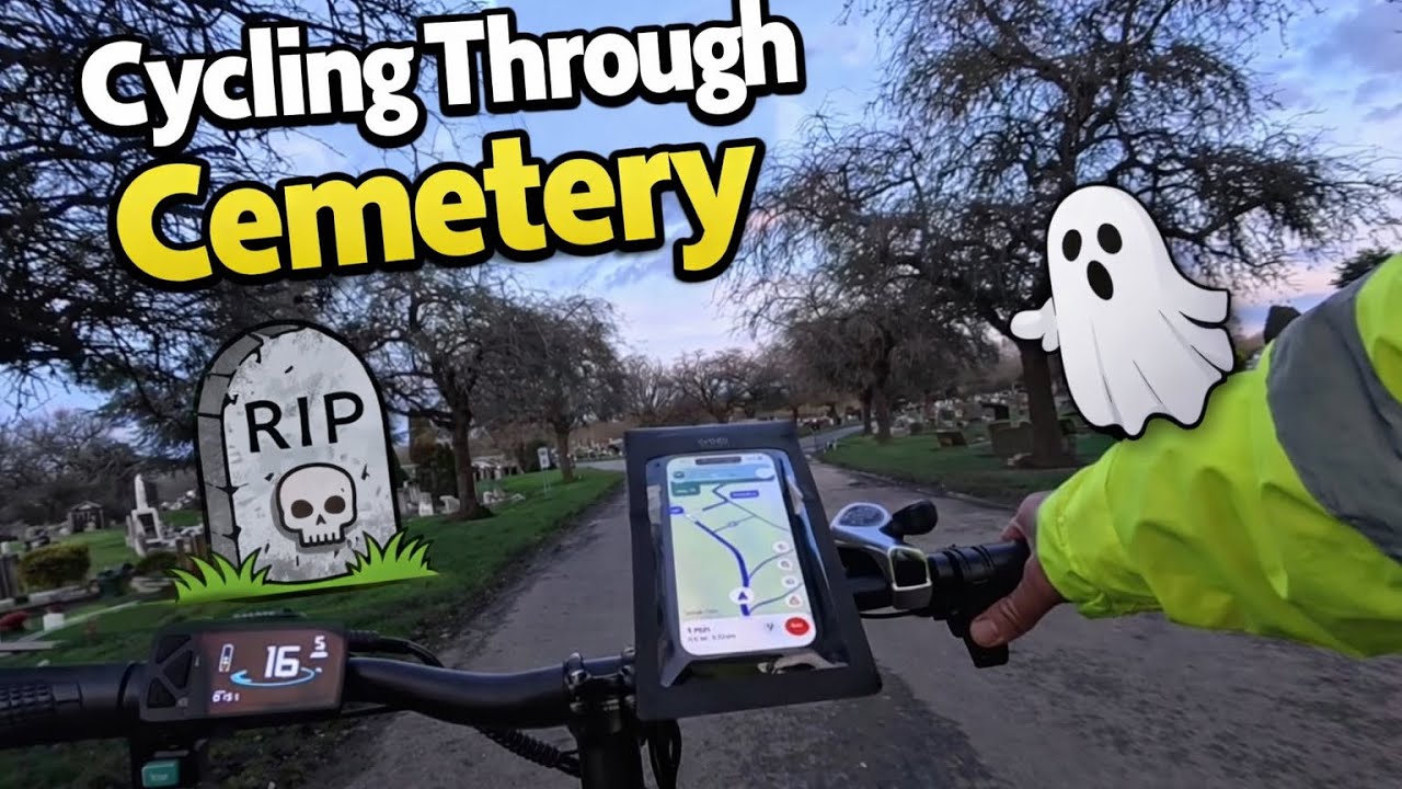 Delivering  Food in London, Cycling through the Cemetery is Bit Scary 