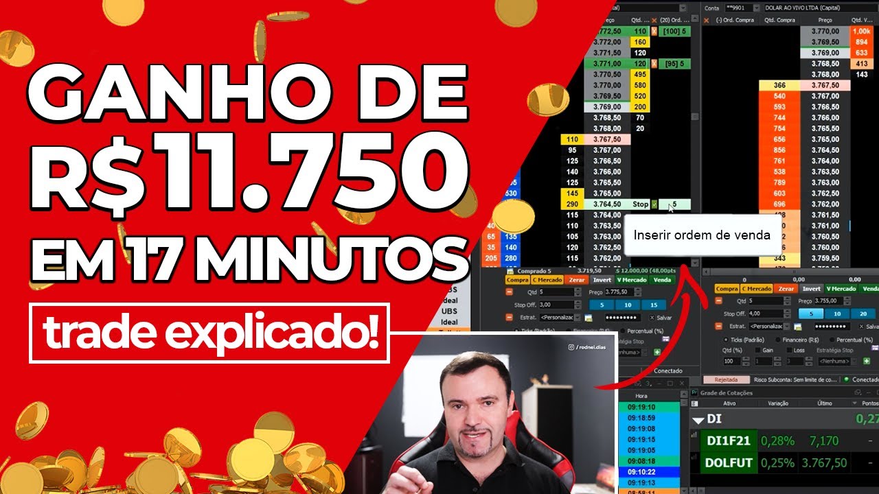 Ganho de R$ 11.750 na abertura em conta real no Day Trade