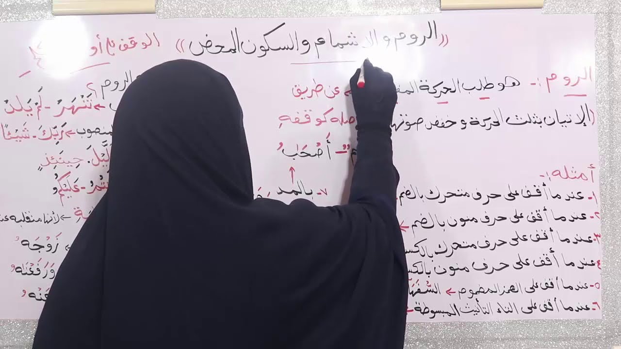 الروم والإشمام والسكون المحض ( بأروع وأوضح طريقة للشرح )