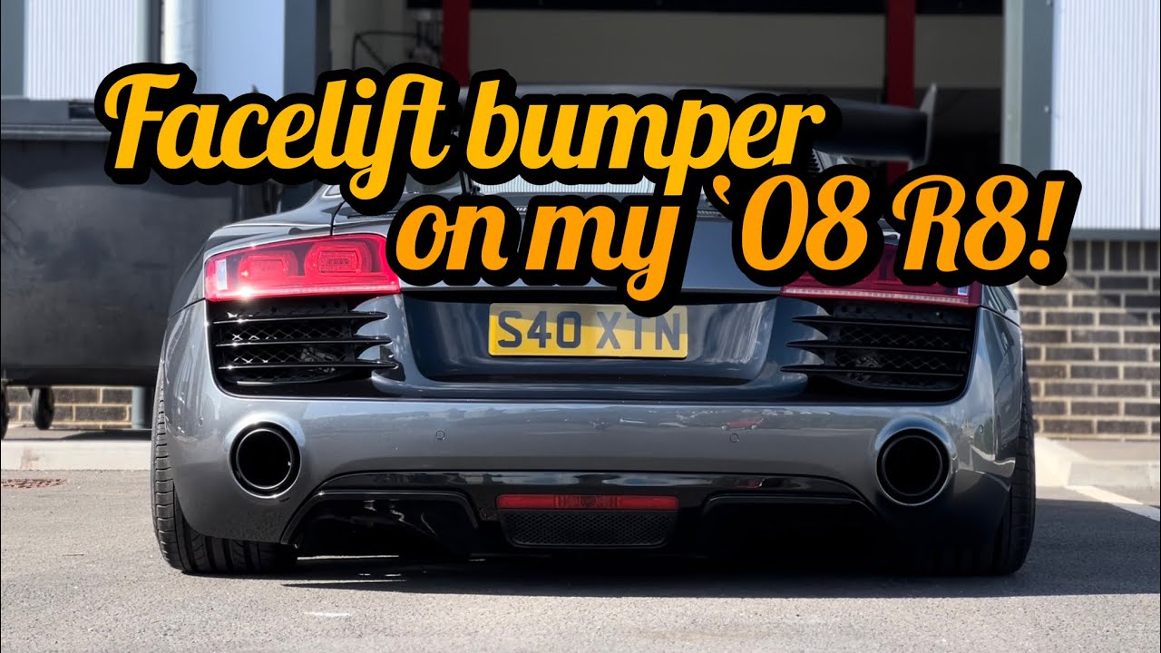 “LOCAL CELEB” DROPS OFF MY NEW FACELIFT AUDI R8 BUMPER!