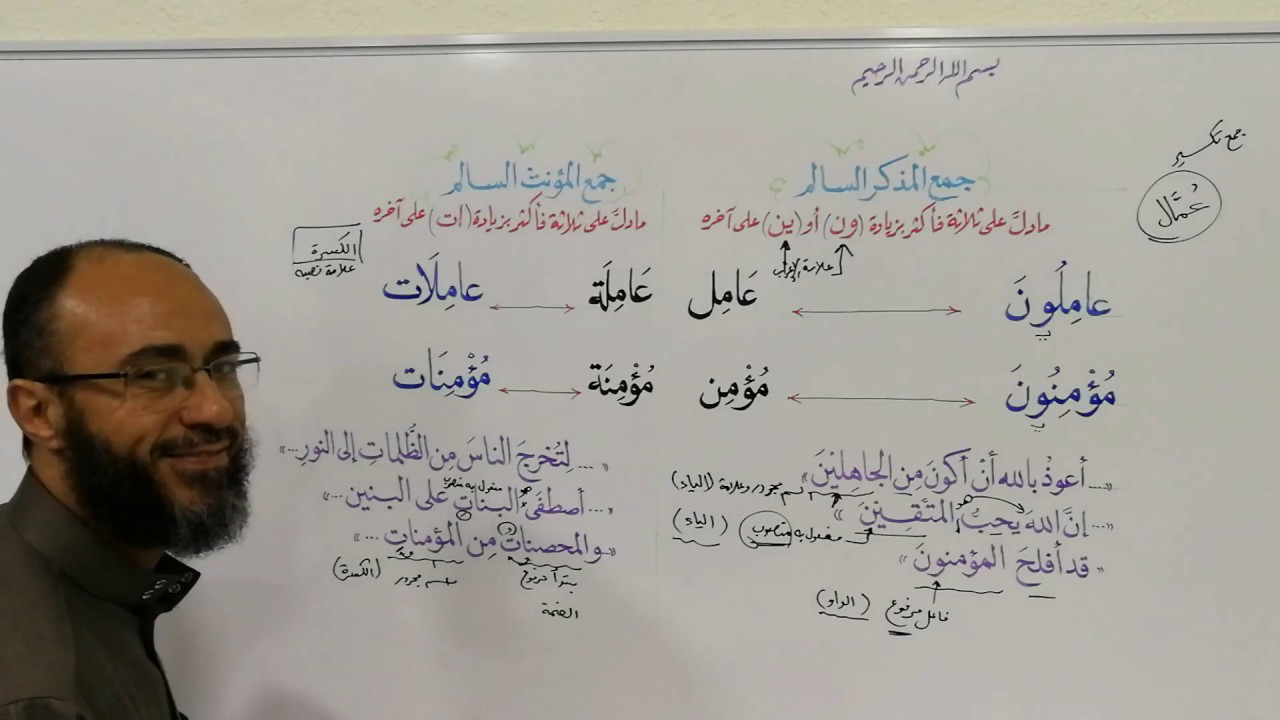 صنف لغوي-كيف أفرق بين جمع المذكر والمؤنث السالم بسهولة؟ -لغتي للمبتدئين-أ. وليد دره - تعلم العربية