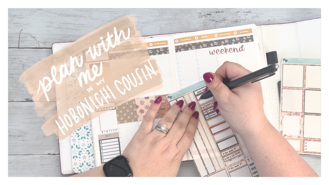 PLAN WITH ME | Hobonichi Cousin | October 9 - 15 | Fall Stickers